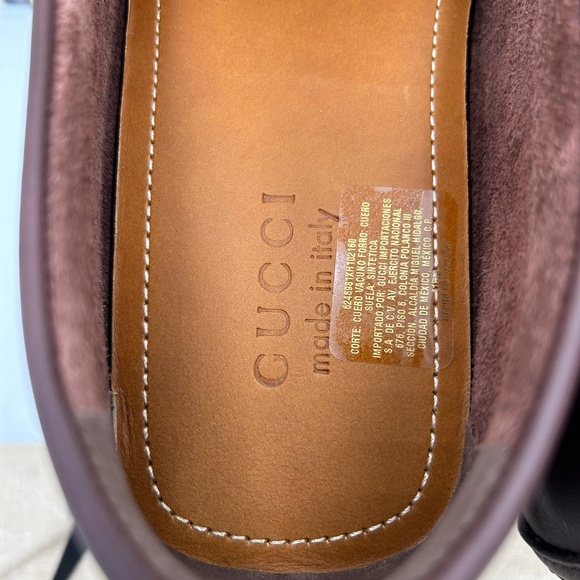 Men’s Gucci interlocking G leather Driver loafers size 14 made in Italy - Picture 9 of 11
